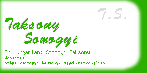 taksony somogyi business card